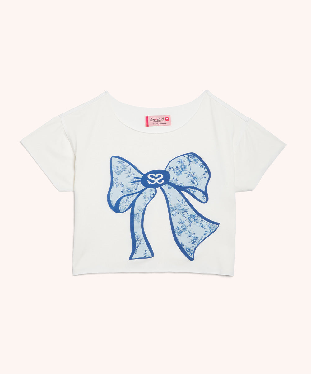 Raw Edge T Bow