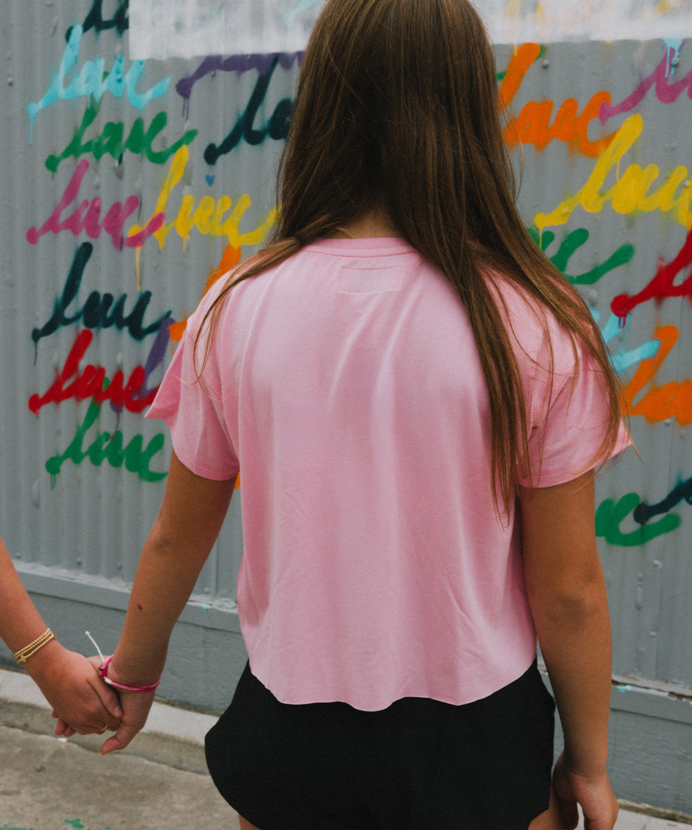 Cropped Pink T Blank