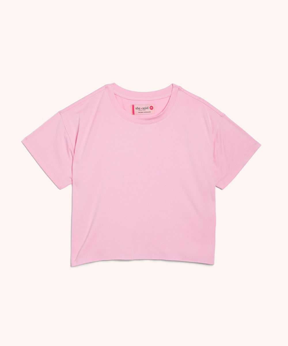 Cropped Pink T Blank